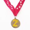 Buy cheap Glitter Epoxy Coated Gym Metal Sports Medal With Laser Engravable Back from wholesalers