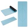 Buy cheap Natural Rubber Yoga Mat, Body position lines Non-Slip Fitness pad 5mm Excercise Pad from wholesalers