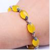 Buy cheap Thai 925 Vintage Sterling Silver Yellow Cubic Zircoina Tennis Bracelet (055728) from wholesalers