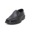 Buy cheap Punch Shape Versatile Kids Black Leather School Shoes With Elastic Straps from wholesalers