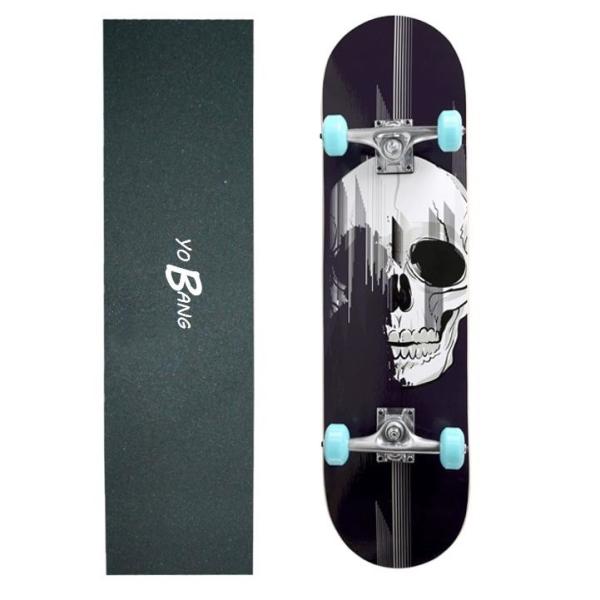 Buy cheap Adults Pro Skateboard Decks Human Skeleton Graphics Design Blue Pu Wheel from wholesalers