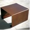 Buy cheap Height 40cm Outdoor Rusty Red Corten Steel Park Bench With Optinal Stool from wholesalers