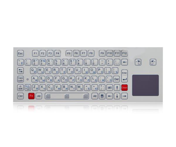 Buy cheap 81 Keys Ruggedized Touchpad Membrane Keyboard With Gold On Gold Switch from wholesalers