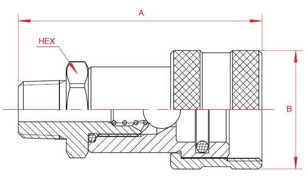 Hydraulic Jacks Zinc Plated Steel Threaded Quick Connect