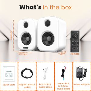 Buy cheap White Bluetooth Bookshelf Speakers 50W Rated Power Multipurpose from wholesalers