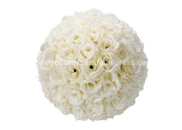 Buy cheap Silk Plastic Artificial Kissing Ball Flowers Hanging Floral Balls 19'' 20'' 21'' from wholesalers