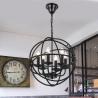 Buy cheap Vintage Iron Chandelier Lighting Black Retro Lustre Industriel Orb chandelier(WH-CI-126) from wholesalers