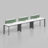 Buy cheap W3600*D1200*H750MM Straight Office Furniture Modular 6 Seater White Computer Workstation Table Desk from wholesalers