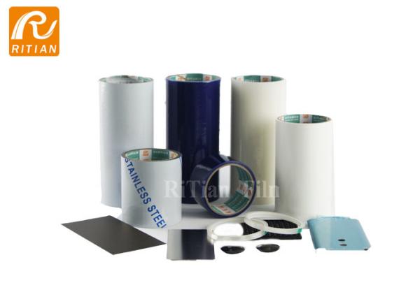 Buy cheap Soft Hardness PE Protective Film , Self Adhesive Protective Film Custom Print Logo from wholesalers