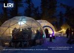 Luxury Event Geodesic Dome Tents Transparent PVC Cover Steel Frame