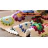 Buy cheap Handmade crocheted blanket handmade carpet yarn crochet decoration color block flower blanket from wholesalers