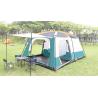 Buy cheap 8 to 12 person Tent Triple Camping Tent Three Rooms Family Camping Tents Well-ventilated Waterproof (HT6100) from wholesalers