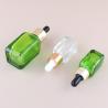 Buy cheap 15ml 30ml 50ml Unique Green Square Glass Bottle Cosmetic Oil Glass Dropper Bottles Sealing Type Dropper Industrial Cosmetic from wholesalers
