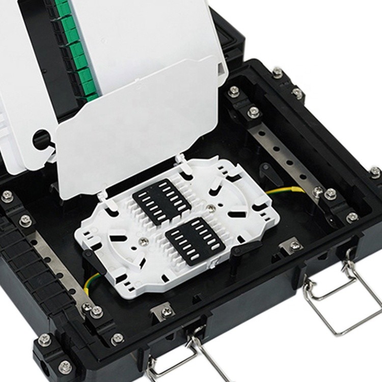 FTTH 24 Core Aerial Hinged Fosc Fiber Optic Closure 2 In 2 Out