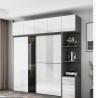 Buy cheap HDF board Mirror white lacquer closet Bedroom Wardrobe 2000mm x 600mm from wholesalers