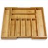 Buy cheap Expandable Bamboo Kitchen Utensils Silverware Drawer Cutlery Organizer Tray from wholesalers