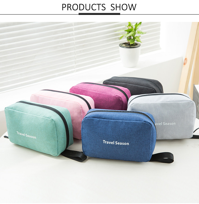 Large Capacity Private Label Plain Polyester Makeup Bag