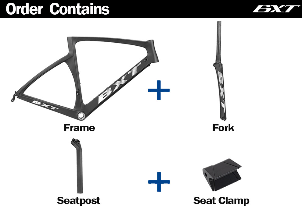 700C Carbon Road Bike Frame Racing Time Trial Bike Frame Rim Brake Aero