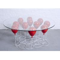 Buy cheap Home Decoration Fiberglass Furniture Red Color Fiberglass Balloon Standing Table product