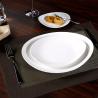 Buy cheap 16 Piece Irregular White Porcelain Dinnerware Sets frosty gold plating for cafes from wholesalers