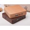 Buy cheap 7800mAh Carved Wood Power Bank Customized Design Silk Screen Logo from wholesalers