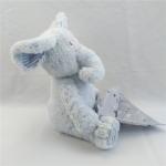 Children Gift Blue Elephant Baby Playing Toys Musical Movement Stuffed Elephant