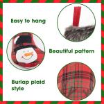 Christmas Stockings, 4 Pack 19'' Xmas Stockings with Penguin Santa Snowman