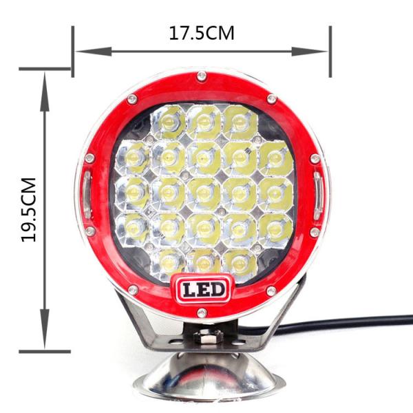 Buy cheap 63 Watt Cree 7 Inch Round Car LED work light Headlights Black/Yellow/Red/Blue Aluminum Housing from wholesalers