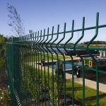 4.5mm High Security Curvy Steel Wire Mesh Fence PVC Coated Galvanized Steel