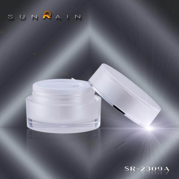Buy cheap Beauty face cream Plastic Cosmetic Jars lotion products square acrylic cream jar SR-2309A from wholesalers