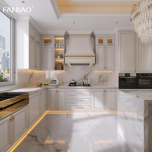 Buy cheap Modern Wall Hanging Cupboards Solid Wood Furniture Europe Kitchen Cabinet from wholesalers