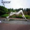 Buy cheap Outdoor Park Large Cast Stainless Steel Sculpture Metal Reclining Naked Beauty from wholesalers