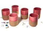 7pcs Dia80mm Natural Cork Coasters Base Ceramic Teapot Mug Toxicless
