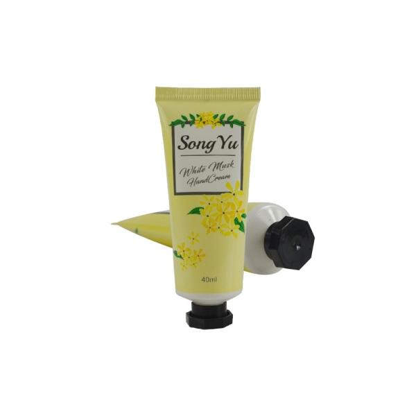 Buy cheap Custom printing 50g body lotion hand cream shower gel cosmetic soft clear flip cap squeeze tube from wholesalers