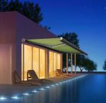Outdoor Motorized Waterproof Retractable Awning Canopy Full Cassette Awning