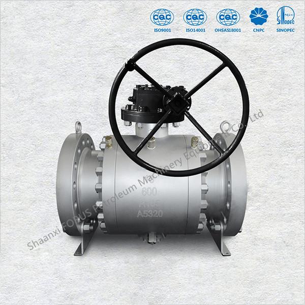 Buy cheap Forged Trunnion Ball Valve High Shut Off Sealing Mechanism And Low Torque Operation from wholesalers