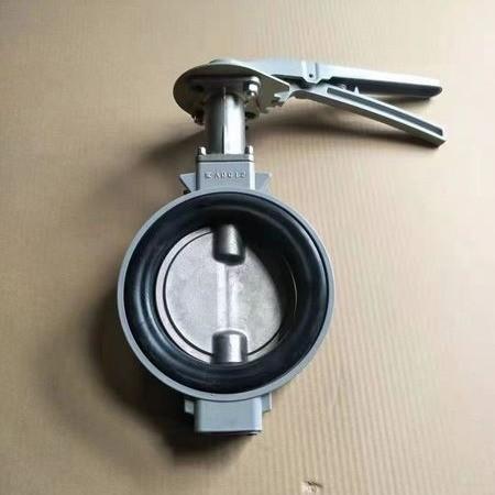 EPDM PTFE Sealing Aluminium Alloy Body Wafer Butterfly Valve for Corrosion