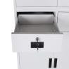 Buy cheap 0.6mm Frosted Glass File Cabinet With 2 Drawers from wholesalers