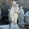 Buy cheap Marble Mother Mary Statues Church Life Size Virgin Mama Mary Baby Jesus Statue Religious Handcarved from wholesalers