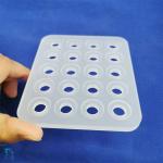 Professional Custom High Temperature Resistance Frosted Perforated Quartz Glass