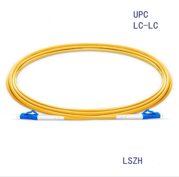 Buy cheap LC/upc-LC/upc SM Simplex Yellow Fiber Optic Patch Cord ,fiber optical jumper from wholesalers