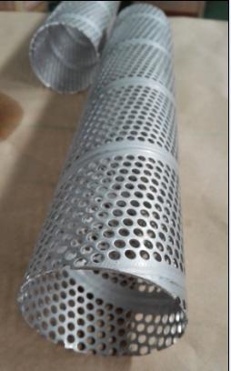 Buy cheap spiral welded metal center pipe perforated tube filter elements center core filter frames 304 metal pipes from wholesalers