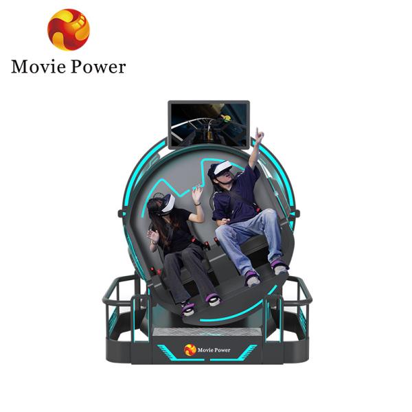 Buy cheap Smart Control VR 360 Flying Cinema 2 Seats 9D VR Roller Coaster Simulator from wholesalers