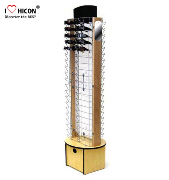 Buy cheap Wood Base Rotating Sunglasses Display Case , Floor Standing Sunglasses Display Rack from wholesalers
