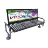 Buy cheap 2070*650*1101mm Steel Patio Bench from wholesalers