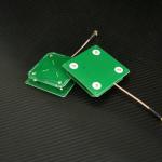 4dBic Small Size 60*60*15.6mm Handheld RFID Reader Antenna 25g UHF RFID Antenna