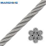 Galvanized Alloy Steel Wire Rope With Breaking Force 0.3-544kn