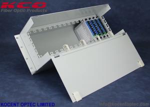 Wholesale 4U Fiber Optical PLC Splitter Patch Panel Distribution Frame 14 16 Slot SC/APC LC/APC from china suppliers