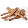 Buy cheap Customized Kitchenaid Wooden Spatula Salad Mixing Long Handled Teak Wood Cutlery from wholesalers