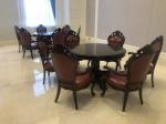 5 Star Hotel International Hotel Custom Dining Table Set Wearproof Waterproof